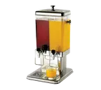 image of TableCraft 70 Double 1.5-Gallon Beverage Dispenser, 12"x13-7/8"x23" H, Polycarbonate Stainless Steel
