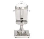 image of TableCraft 71 Beverage Dispenser, 2‑Gallon Polycarbonate, Stainless Base, 10‑1/4" × 13‑3/4" × 21"