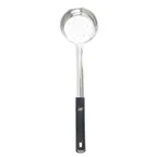 image of TableCraft 7706 Portion Control Spoon, 6 oz Perforated Stainless Steel, Black Handle