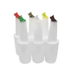 image of TableCraft Products 8032A PourMaster Unit, 32oz (1qt) Polyethylene, BPA‑Free, Color‑Coded Spouts