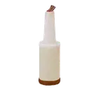 image of TableCraft Products 8032BR PourMaster Unit, 32oz/1qt, Brown Polyethylene, Dishwasher Safe, BPA-Free