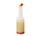 image of TableCraft Products 8032X PourMaster Unit, 32oz/1qt, Polyethylene, Orange, BPA-Free, Dishwasher Safe
