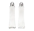 image of TableCraft Products 81 Salt & Pepper Shaker – 2oz, 1-1/2" Dia., 5-1/2" H, Nickel‑Plated Top, Glass