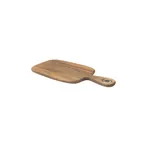 image of TableCraft Products ACAMBB1206 - Acacia Bread Board, 8" x 6¼" x ½", 4" L Nickel Handle, Bark Lined