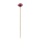 image of TableCraft Products BAMSP645 Bamboo Cash & Carry Food Picks, 4-1/2" Football End, 100/Pack