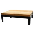 image of TableCraft BBR18126 Butcher Block Riser, 18-1/2" x 12-1/2" x 6-1/2", Brown, Metal Base, Collapsible