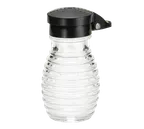 image of TableCraft BH2MPBK Salt & Pepper Shaker, 2 oz, 2-1/16" x 3-15/16" Height, Glass, ABS Black Flip Top