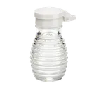 image of TableCraft BH2MPW Salt/Pepper Shaker, 2 oz, 2-1/16" x 3-15/16" H, Glass Jar, ABS White Flip Top