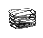 image of TableCraft Products BK156 - Sugar Packet Holder, 3" x 2.5" x 2" Black Powder‑Coated Metal