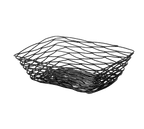 image of TableCraft Products BK17209 - Basket, 9" x 6" x 2.5", Black Powder Coated Metal, Hand Wash Only
