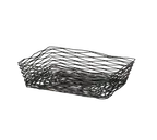 image of TableCraft BK17212 - Serving Basket, 12-1/4" x 9-1/4" x 4", Black Powder‑Coated Metal