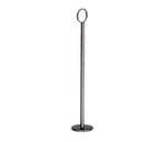 image of TableCraft BK1908 Menu Card Holder – 8" Tall Metal Number Stand, Black Powder Coat, Flat Bottom