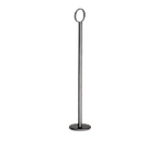 image of TableCraft BK1918 18" Tall Metal Number Stand, 1-4" Width, Flat Bottom, Black Powder Coat