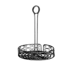 image of TableCraft BK2679 Caddy – Versa Rack, 7-1/4" Dia. x 10" H, Black Powder‑Coated Metal, 1 Compartment