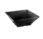 image of TableCraft BKMB166 - 13-1/4qt Square Melamine Bowl, 15-3/4" x 15-3/4" x 6", Black, Dishwasher & Heat Safe