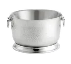 image of TableCraft BTB1610 6‑Gallon Beverage Tub, Stainless Steel, 15‑3/4” Dia. × 9‑1/2”, 20‑24 qt