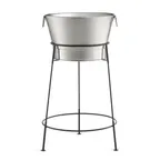 image of TableCraft BTSD21 7‑Gallon Beverage Tub Stainless Steel Powder Coated Stand 21‑3/4”x21‑3/4”x37‑1/2”
