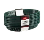 image of TableCraft C1074FG Food Serving Basket, 9-1/4" x 6" x 1-3/4", Oval, Forest Green, Heat‑Safe, 12/Pack