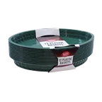 image of TableCraft Products C1086FG - Basket, 12" x 9.5" x 1.5", Green Plastic, Dishwasher Safe - 12/Pack
