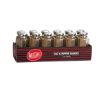 image of TableCraft C155-12 Salt Pepper Shaker, 2 Oz, 3½" Dia x 4⅛" H, Glass Jar, Steel Top, Safe - 12/Pack