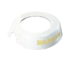 image of TableCraft CB10 Honey Mustard Collar - 48oz Dispenser, White Plastic, Beige Print, Fits 483/484, USA