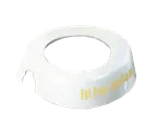 image of TableCraft CB16 ID Collar - 48 oz. Fat Free Italian Dispenser, White Plastic with Beige Print