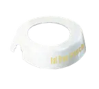 image of TableCraft CB17 ID Collar - Fat Free French 48oz Dispenser, White Plastic, Beige Print, Made in USA