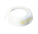 image of TableCraft CB19 ID Collar, Plastic Beige Print, Fits 48-Oz 483/484 Fat Free, Made in USA