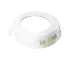 image of TableCraft CB5 ID Collar - 48 oz. Lo-Cal Dispenser, White Plastic, Beige Print, Fits 483/484, USA