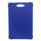 image of TableCraft CBG1218ABL - 12" x 18" ½" Blue Cutting Board, Grippy Handle, Anti‑Slip, Dishwasher Safe