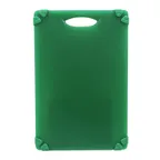 image of TableCraft Products CBG1218AGN Grippy Cutting Board, 12" x 18" x 1/2", Green Plastic, NSF