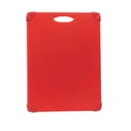 image of TableCraft CBG1520ARD - 15" x 20" 1/2" Red Commercial Plastic Cutting Board, Anti‑Slip, NSF