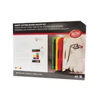 image of TableCraft CBG1824APK4 - 18" x 24" Grippy Plastic Cutting Board Anti‑Slip Dishwash HACCP Kit - 1/Pack