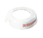 image of TableCraft CM23 Dispenser ID Collar, Lite 1000 Island Maroon Print, White, Fits 48 oz 483/484
