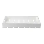 image of TableCraft Products CRATE13W - White Gastronorm Crate, 12-3/4" x 7" x 2-3/4", Rectangular Wooden