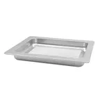 image of TableCraft CW1242N 1/2 Size Grill Pan, 1-1/2, 12-7/8" x 10-1/2", 1-1/2", Cast Aluminum, Natural