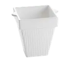 image of TableCraft CW1470N - 2 Qt Square Bowl, 6" x 6" x 6-1/2", Cast Aluminum, Cold Hold -20°F, NSF