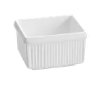 image of TableCraft CW1500X Server Bowl - 1 Qt, 6" x 5" x 3½" Aluminum, Orange, Cold Hold -20°F, NSF