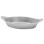 image of TableCraft CW1730N Oval 24oz Serving Dish, 11-1/2" x 6" x 2", Cast Aluminum, NSF