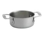image of TableCraft CW2052 Induction Mini Casserole, 5-1/8" Dia × 2-1/4", 31 oz, Tri‑Ply Al/Stainless, 500°F