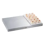 image of TableCraft CW2114GN Cooling Plate Tray, 12-7/8" x 7" x 3/8", Green Duracoat Aluminum, Cold Holding