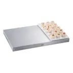 image of TableCraft CW2114Y Cooling Plate Tray, 12-7/8" x 7" x 3/8", Yellow Duracoat Aluminum, Cold Holding