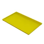 image of TableCraft CW2115Y Cooling Plate Tray 10-1/2" x 6-1/2" x 1/2" Yellow Cast Aluminum Dishwasher Safe