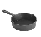 image of TableCraft CW30108 Mini Cast Iron Fry Pan, 12 oz., 5" Dia., 1-1/2" H, Single Handle, Hand Wash Only