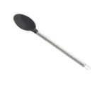 image of TableCraft Products CW400 - 13"-14" Serving Spoon, Insulated Black Silicone Head, Stainless Handle