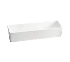 image of TableCraft CW4008BR 3-Qt Rectangular Aluminum Bowl, 15" x 5" x 3", Brown Duracoat, NSF