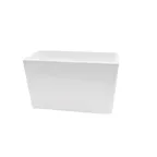 image of TableCraft CW4035SBL 3-5/8 qt Sky Blue Rectangular Aluminum Bowl, 10" x 5" x 6", NSF