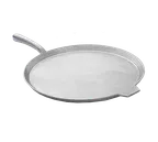 image of TableCraft CW4110N Pizza Pan, 14" x ½" with 14" x 21" Handle, Aluminum, NSF