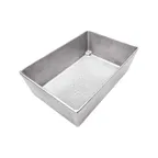 image of TableCraft CW5024N 2.5‑Qt Aluminum Food Pan – 9-1/2" x 6-3/8" x 3", Natural, NSF