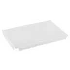 image of TableCraft CW5030 Acrylic Food Pan Cover, 19-1/2" x 13-1/4" x 1", Translucent Lid, CW5000 & CW5002
